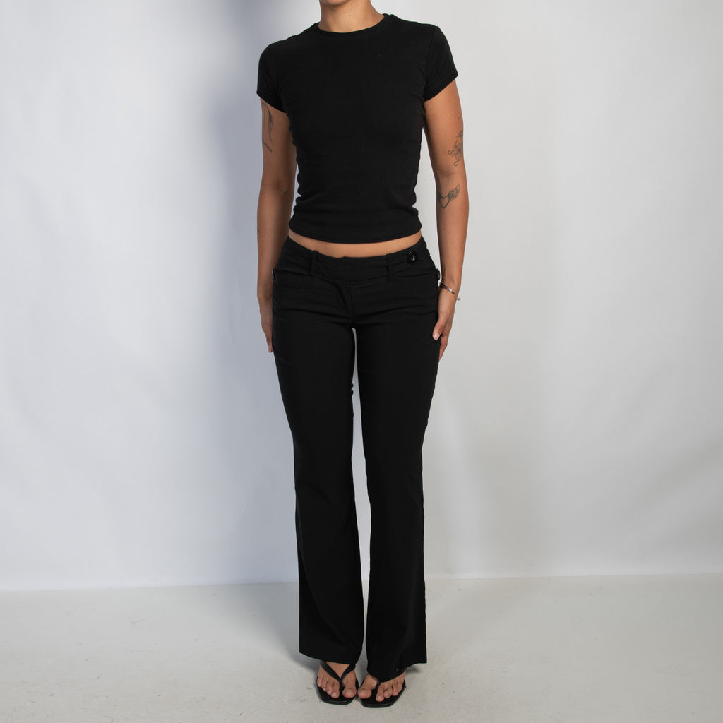 BLACK BOOTCUT PANTS