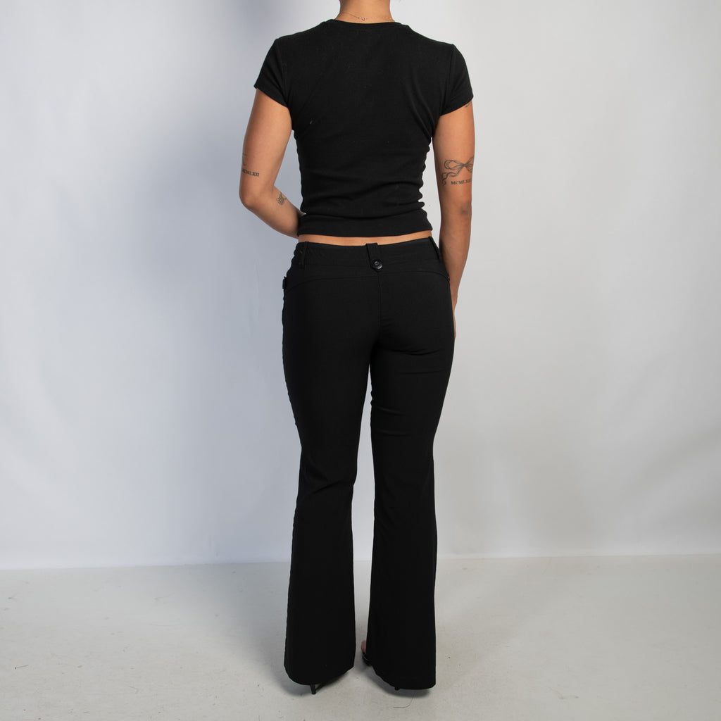 BLACK BOOTCUT PANTS