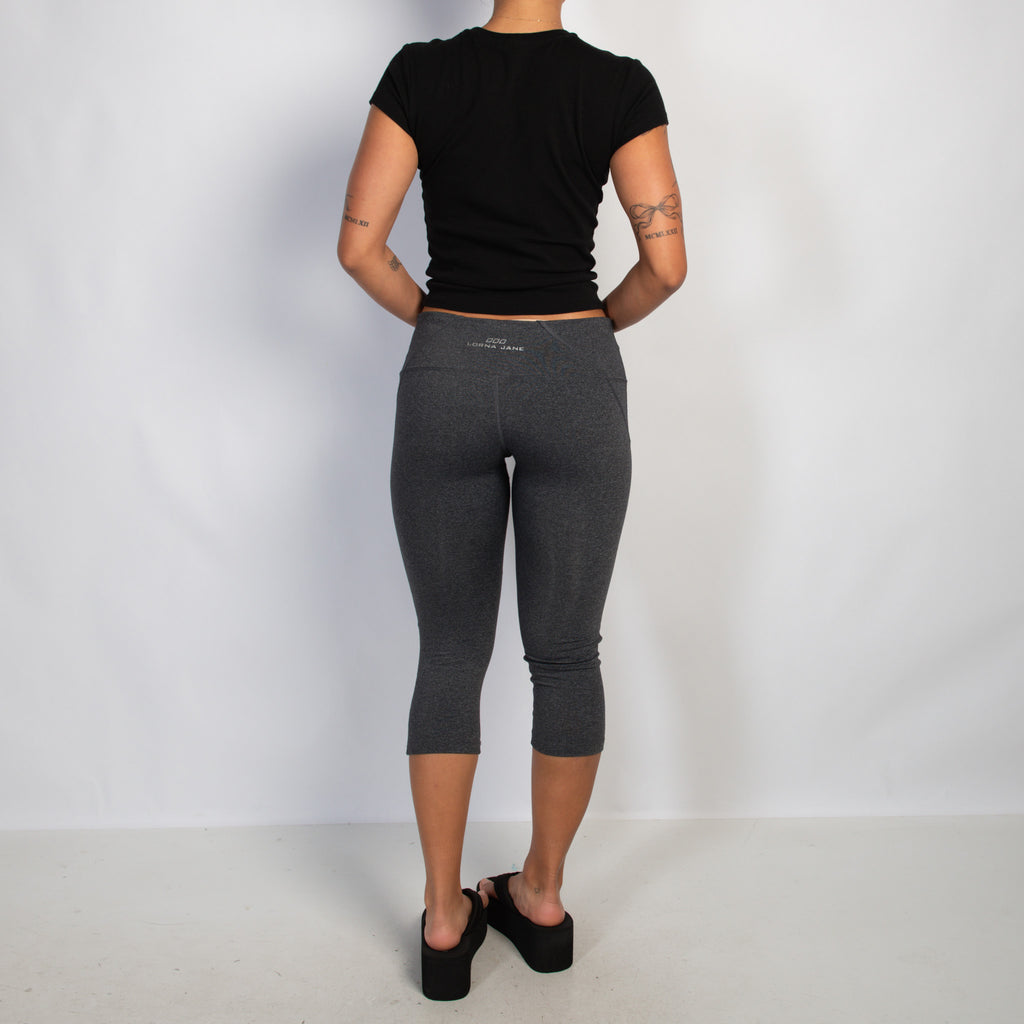 GREY MARLE CROP TIGHTS