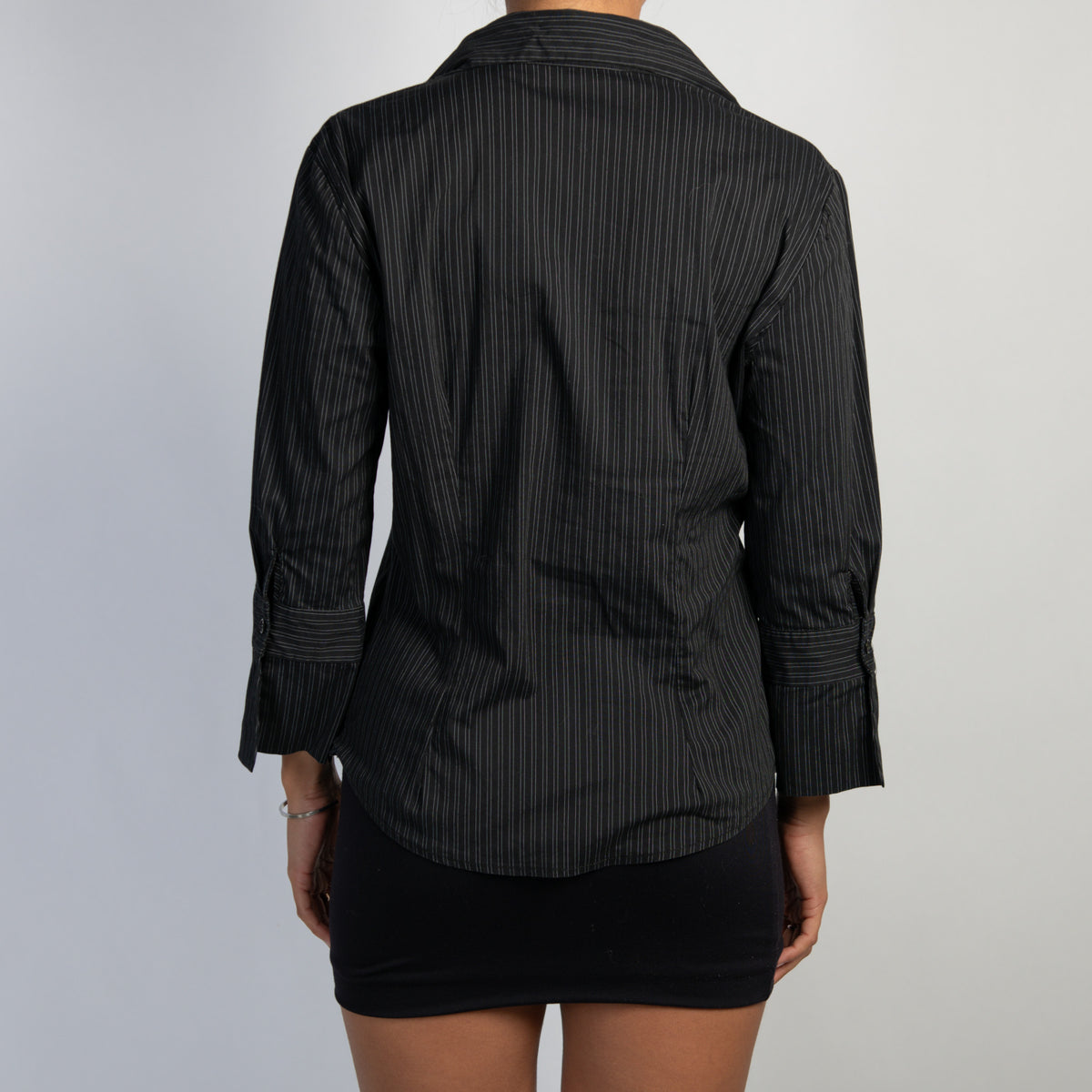 BLACK STRIPE BLOUSE