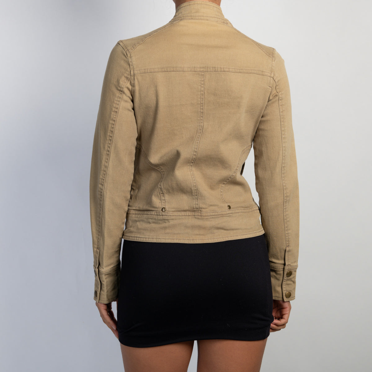 KHAKI BROWN COTTON JACKET