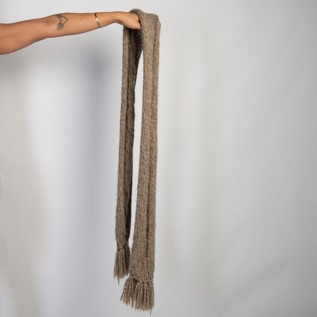 GREIGE CHUNKY SCARF