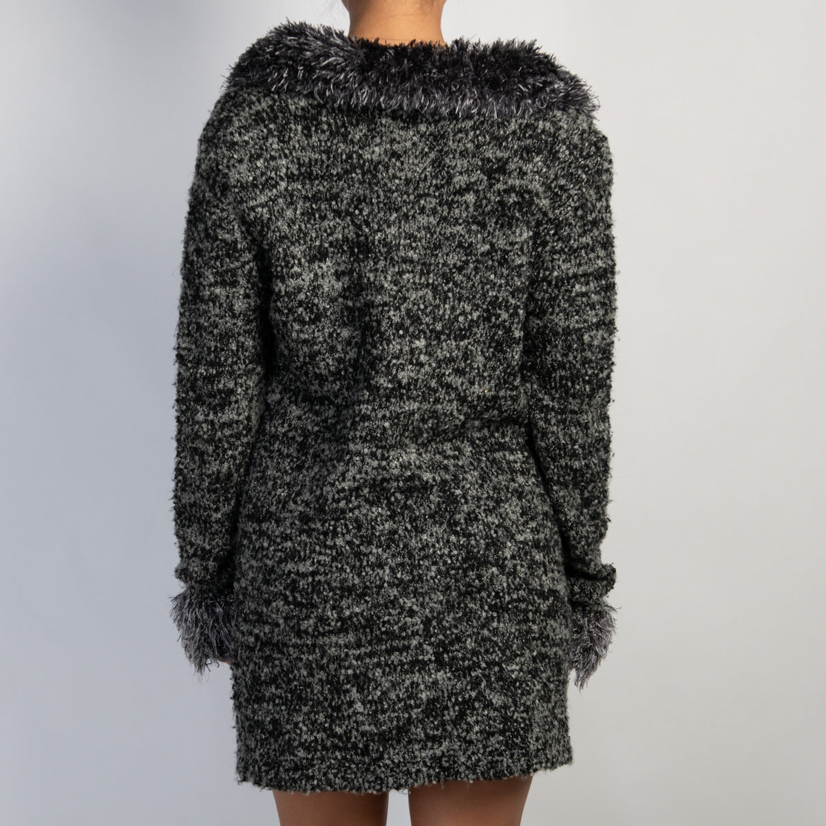 GREY MARLE LONGLINE CARDIGAN