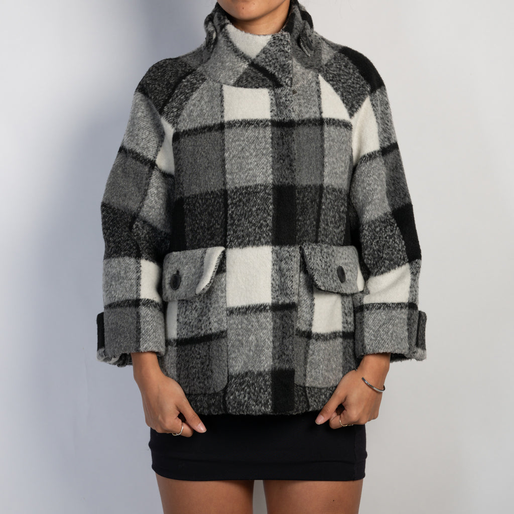 WOOL CHECK JACKET