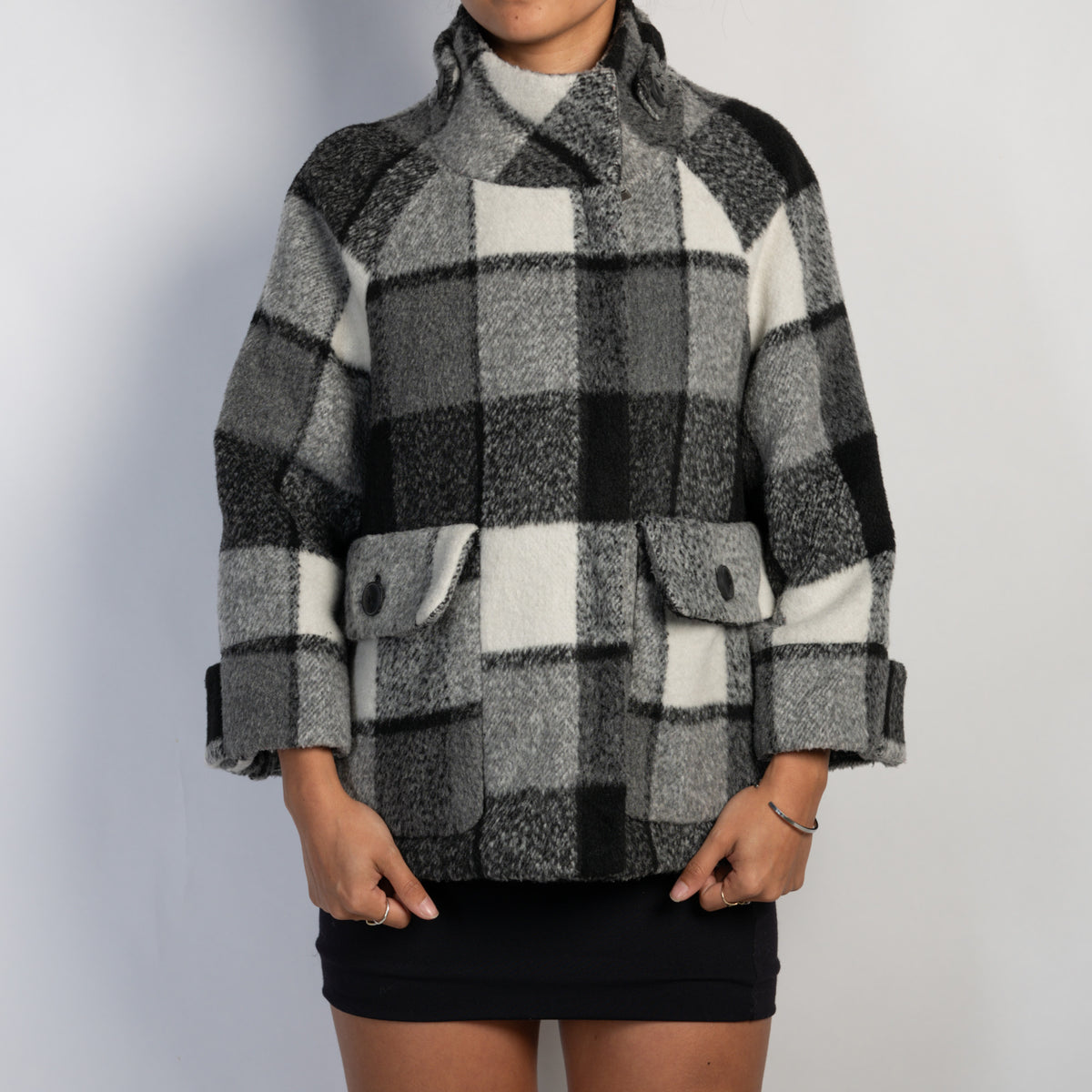 WOOL CHECK JACKET