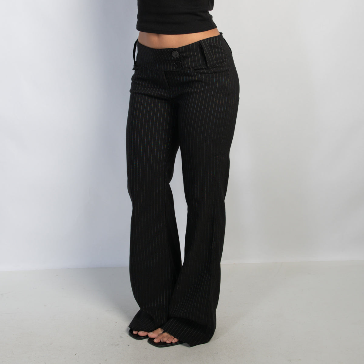 STRIPE BOOTCUT PANTS