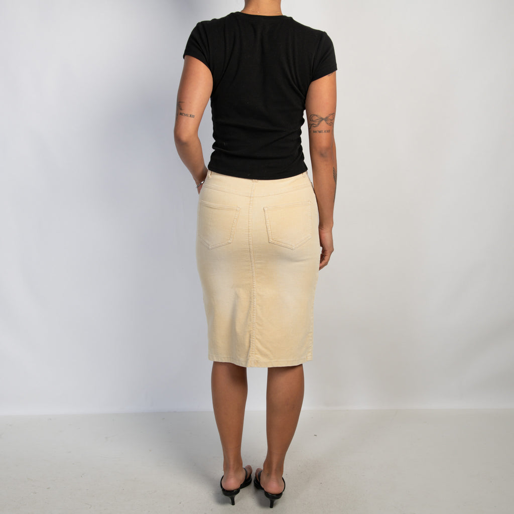 TAN CORDUROY SKIRT