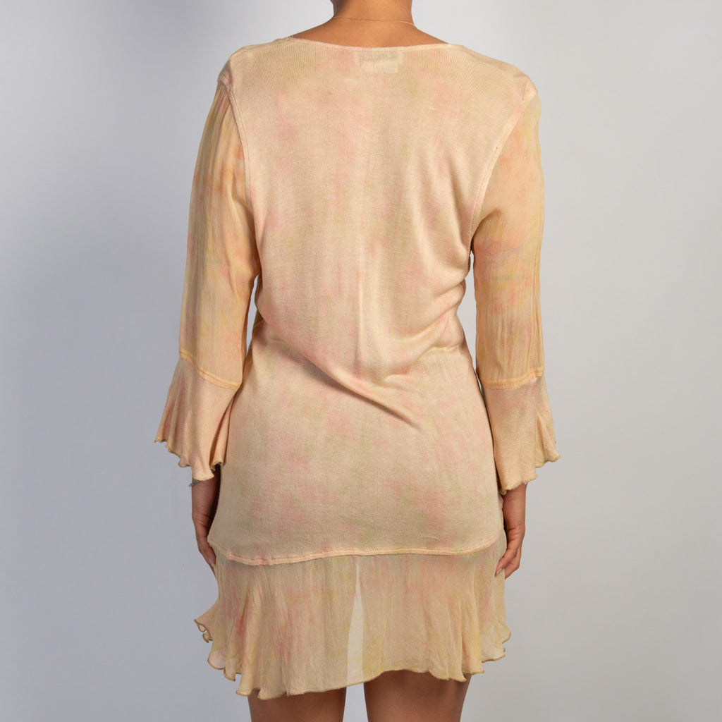 ORANGE RUFFLE DUSTER