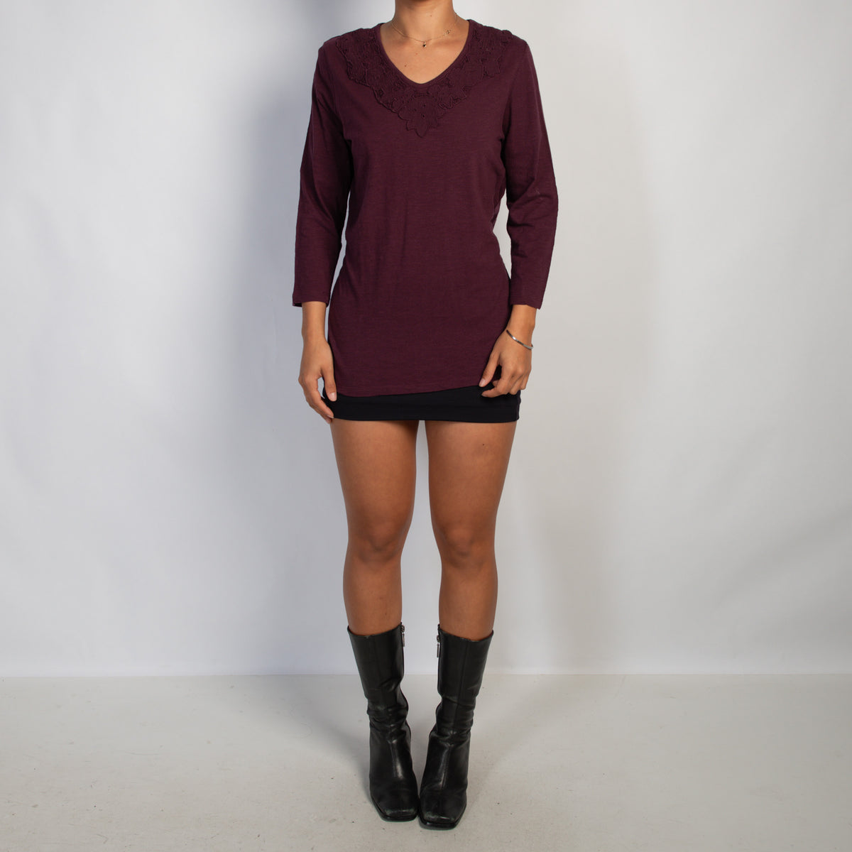 PLUM COTTON TOP