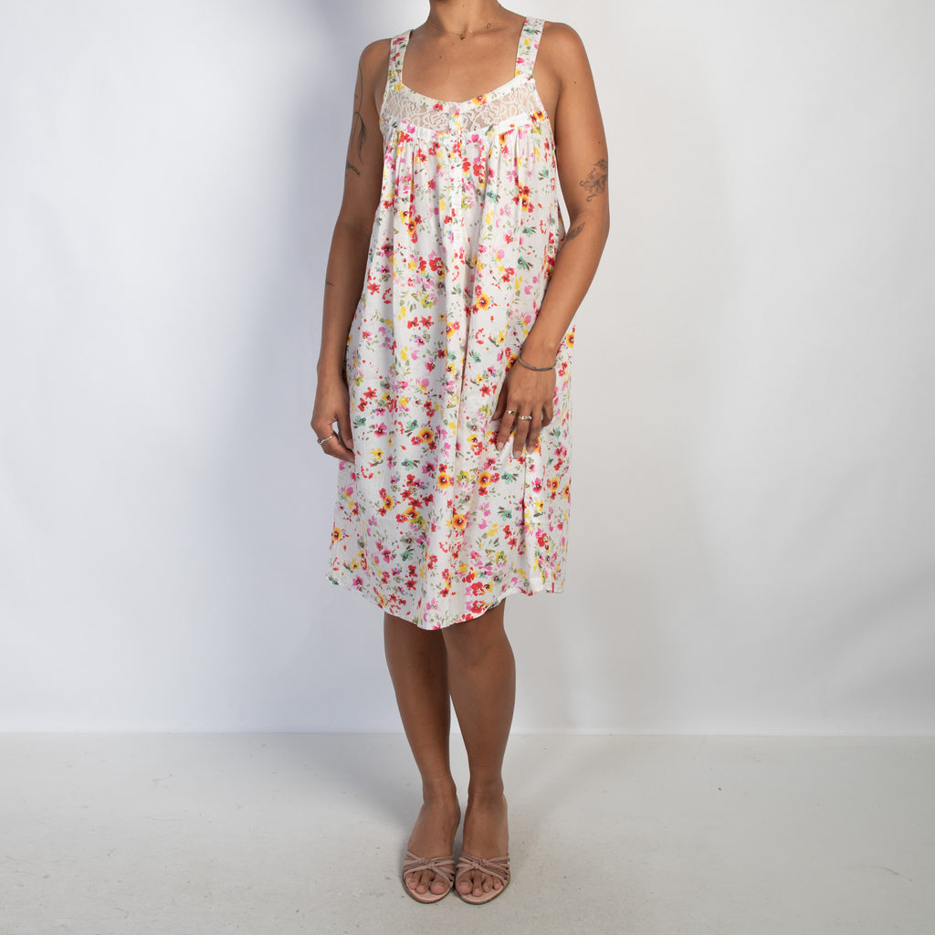FLORAL COTTON NIGHTGOWN