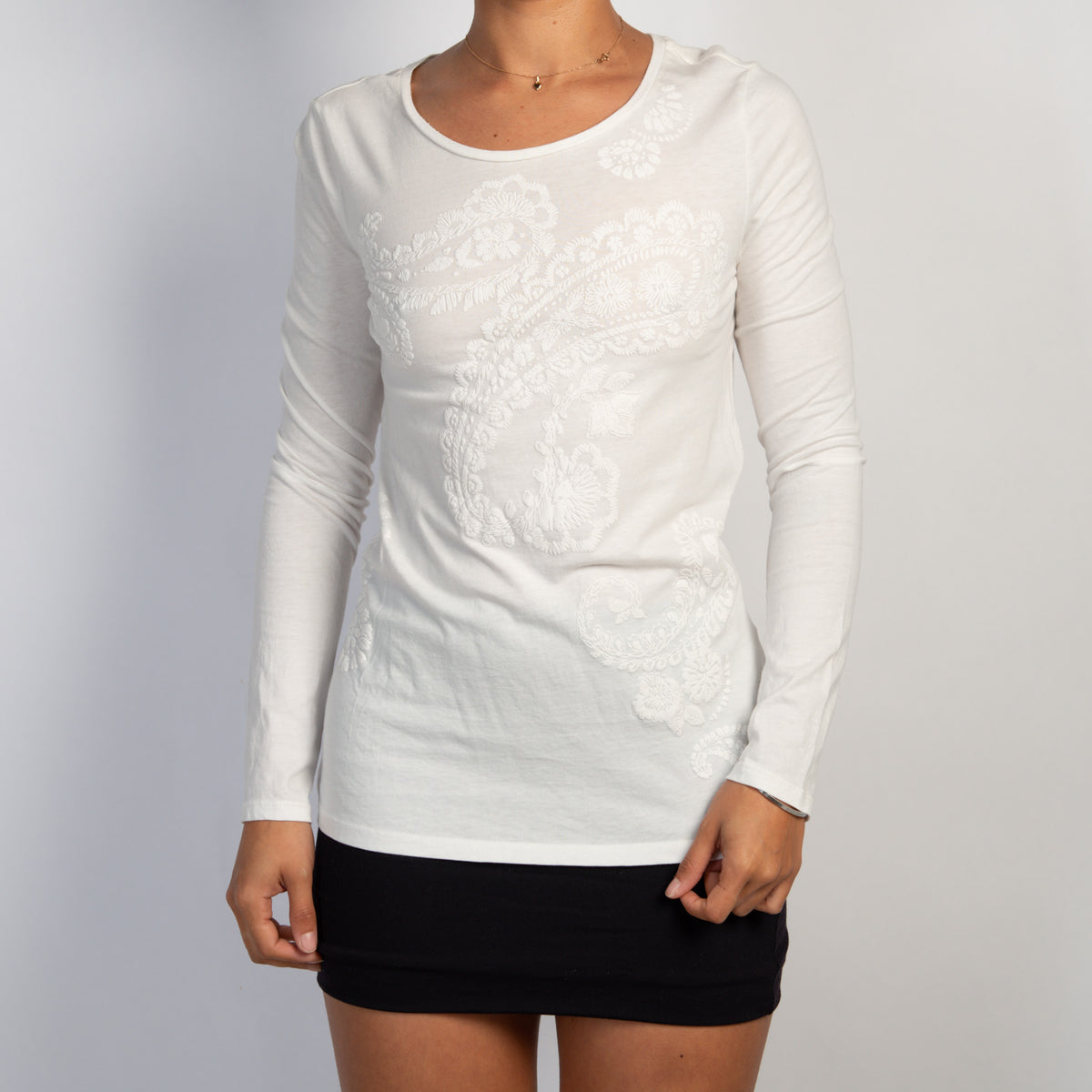 CREAM PUFF PRINT TOP