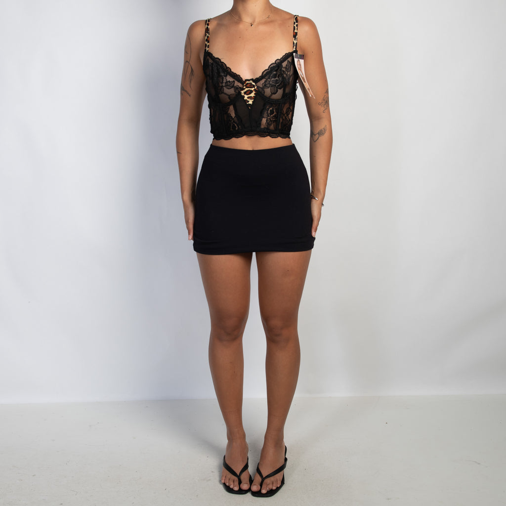LACE BUSTIER CROP TOP