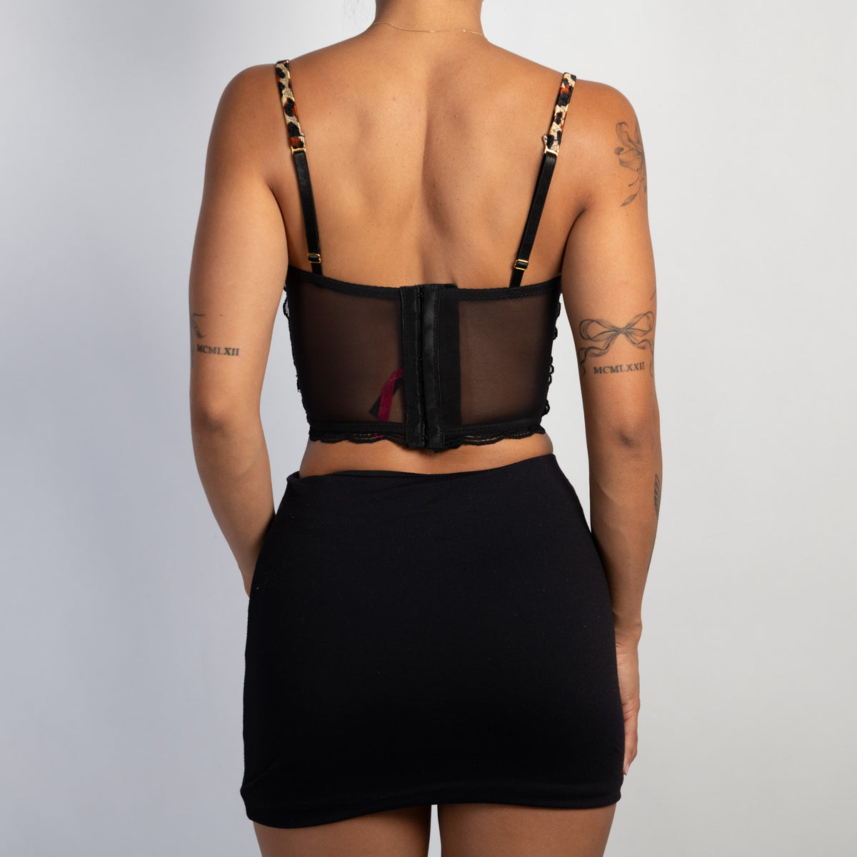 LACE BUSTIER CROP TOP