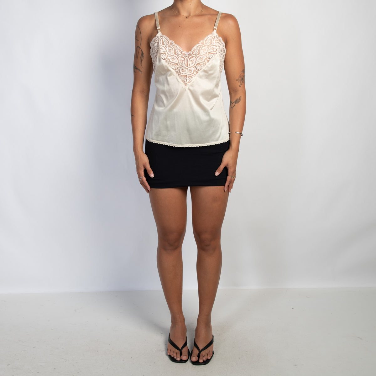 IVORY LACE SLIP CAMISOLE
