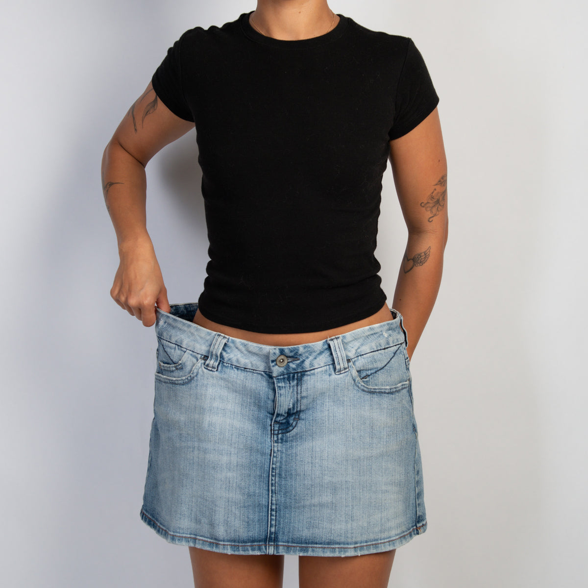 DENIM MINI SKIRT