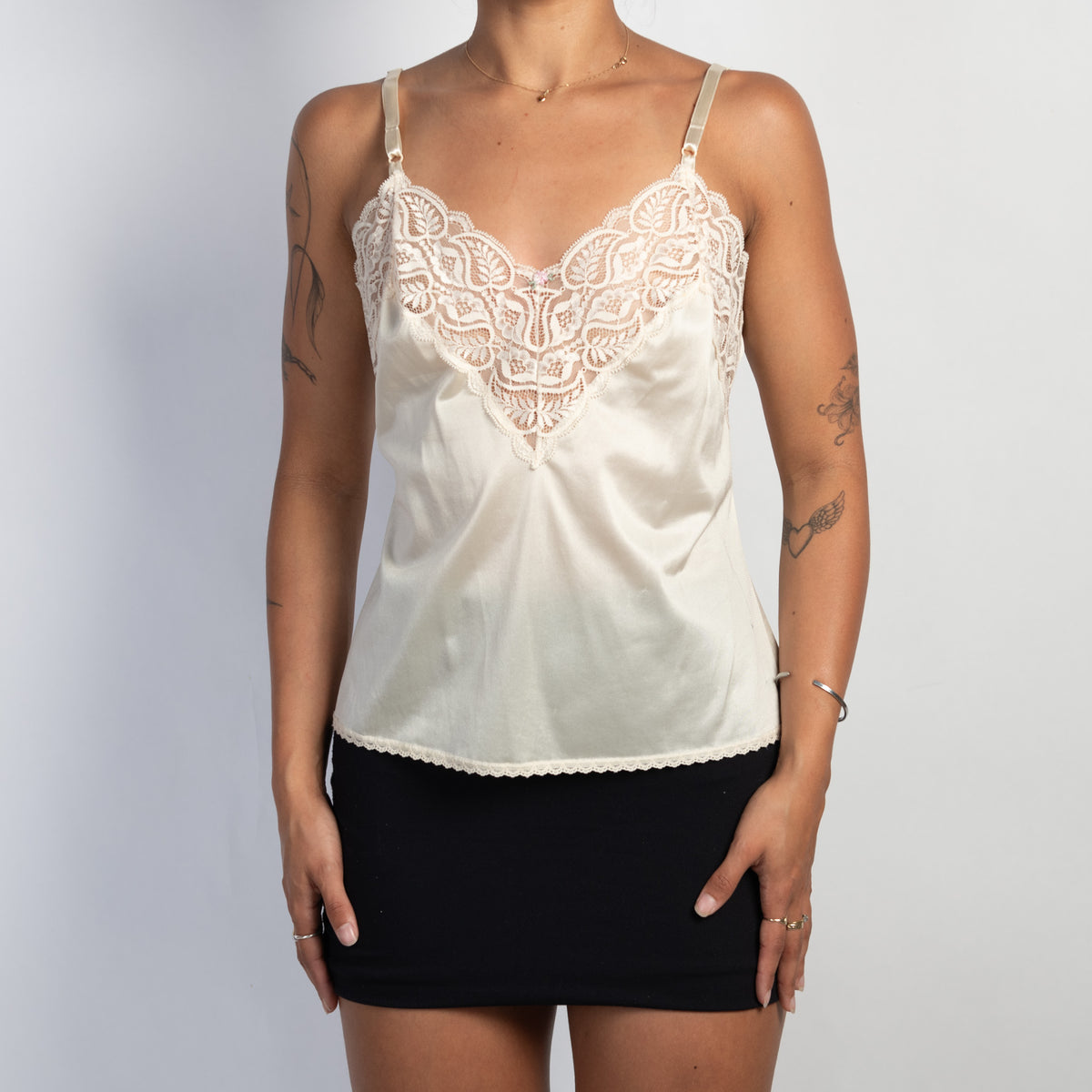 IVORY LACE SLIP CAMISOLE