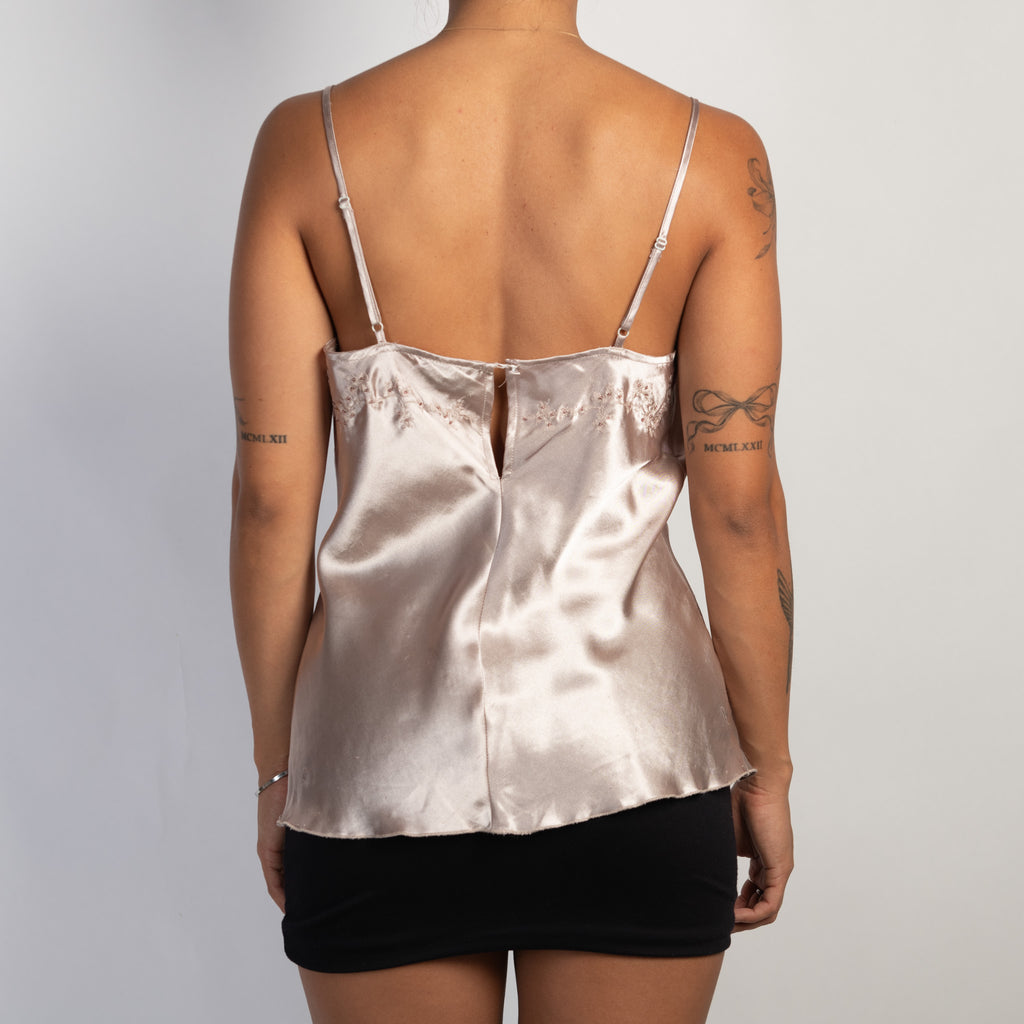 BEADED SATIN CAMISOLE