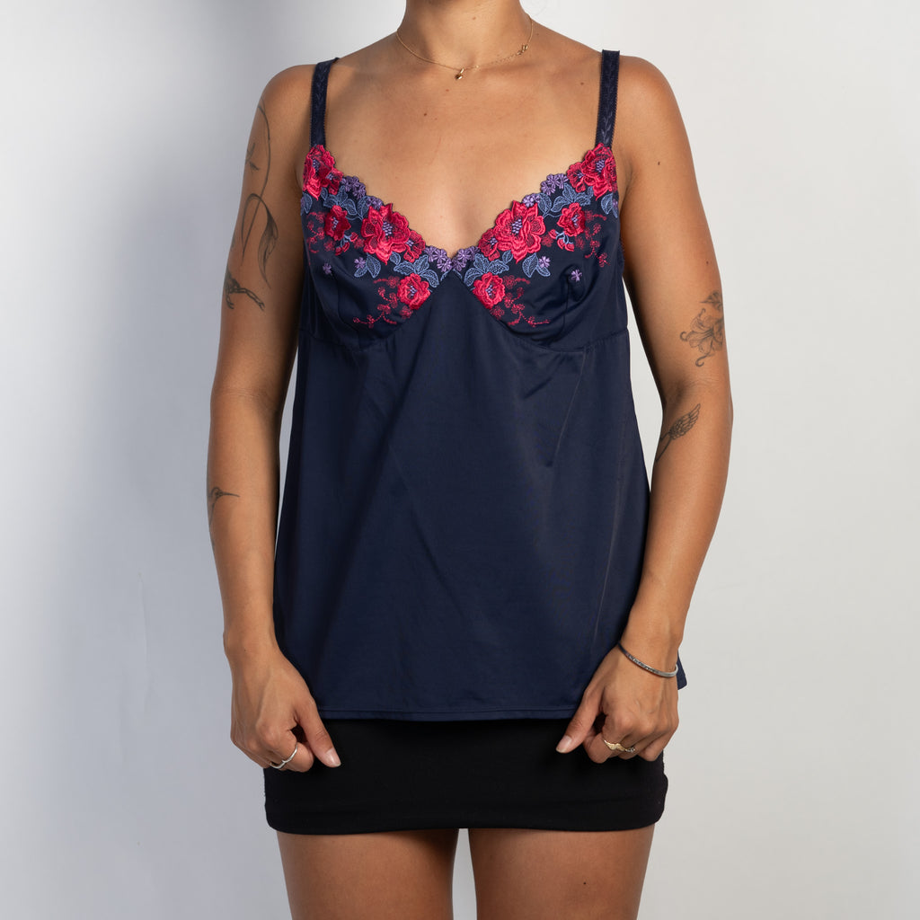 NAVY STRETCH CAMISOLE