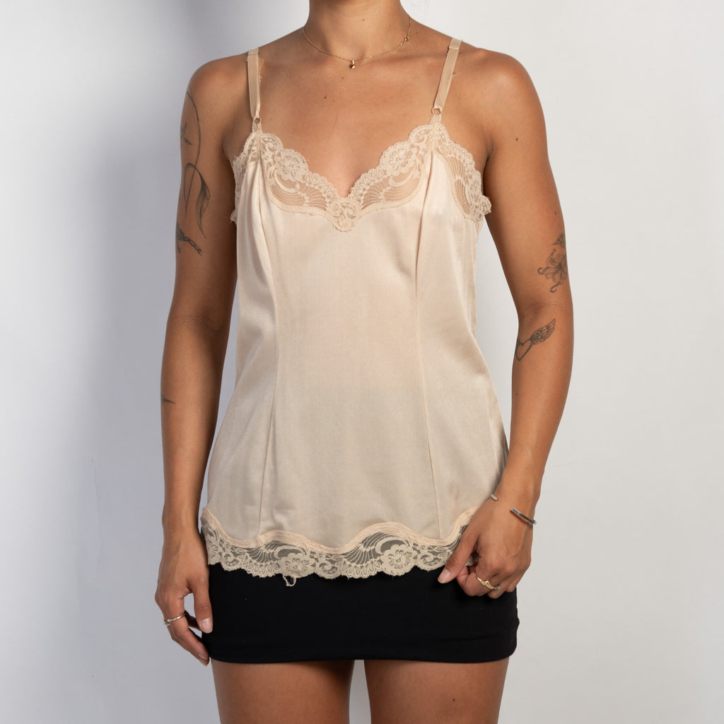 NUDE LACE SLIP CAMISOLE