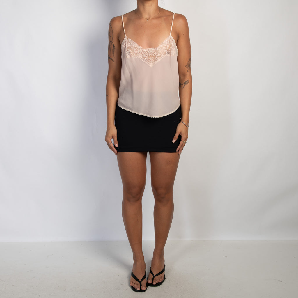 NUDE LACE SLIP CAMISOLE