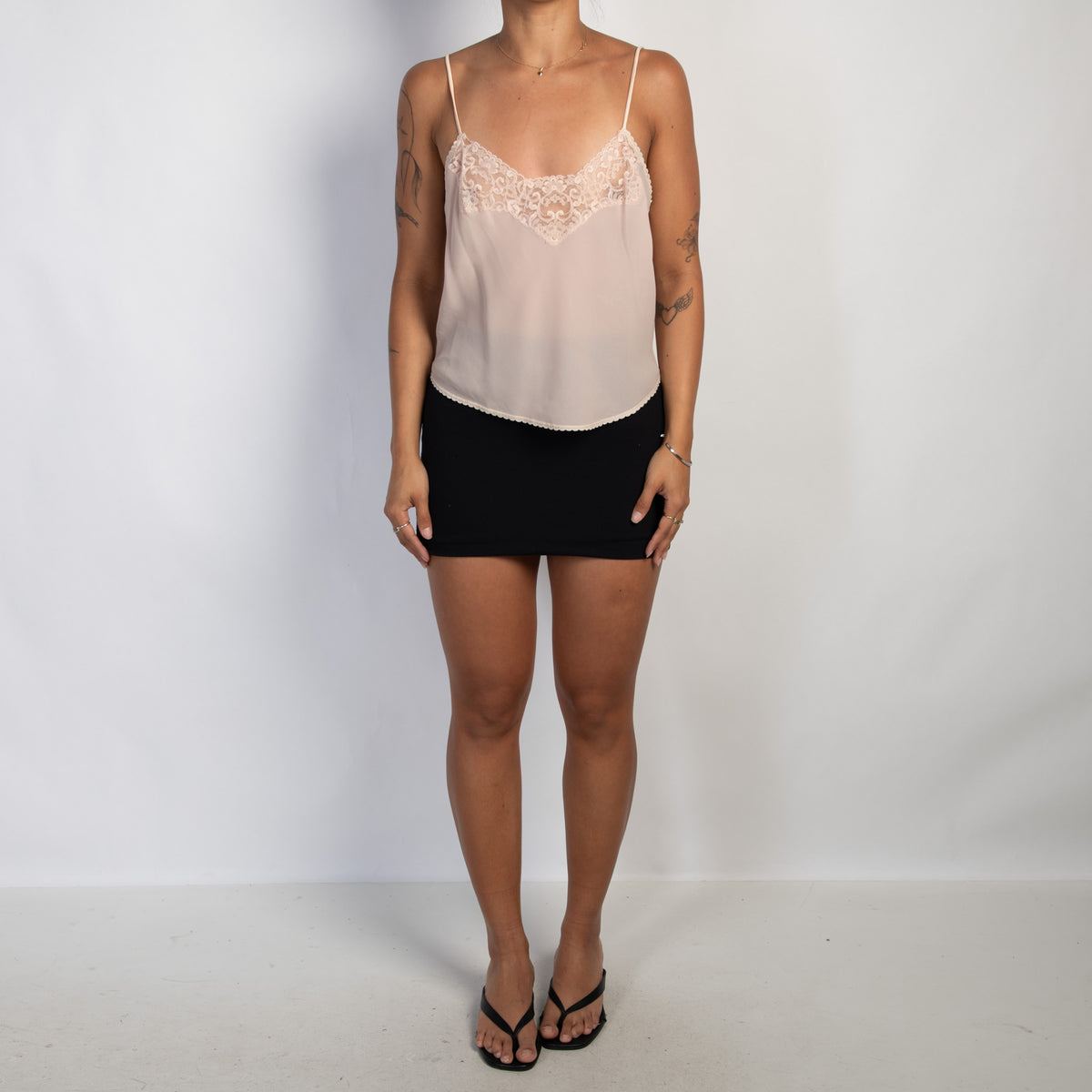 NUDE LACE SLIP CAMISOLE