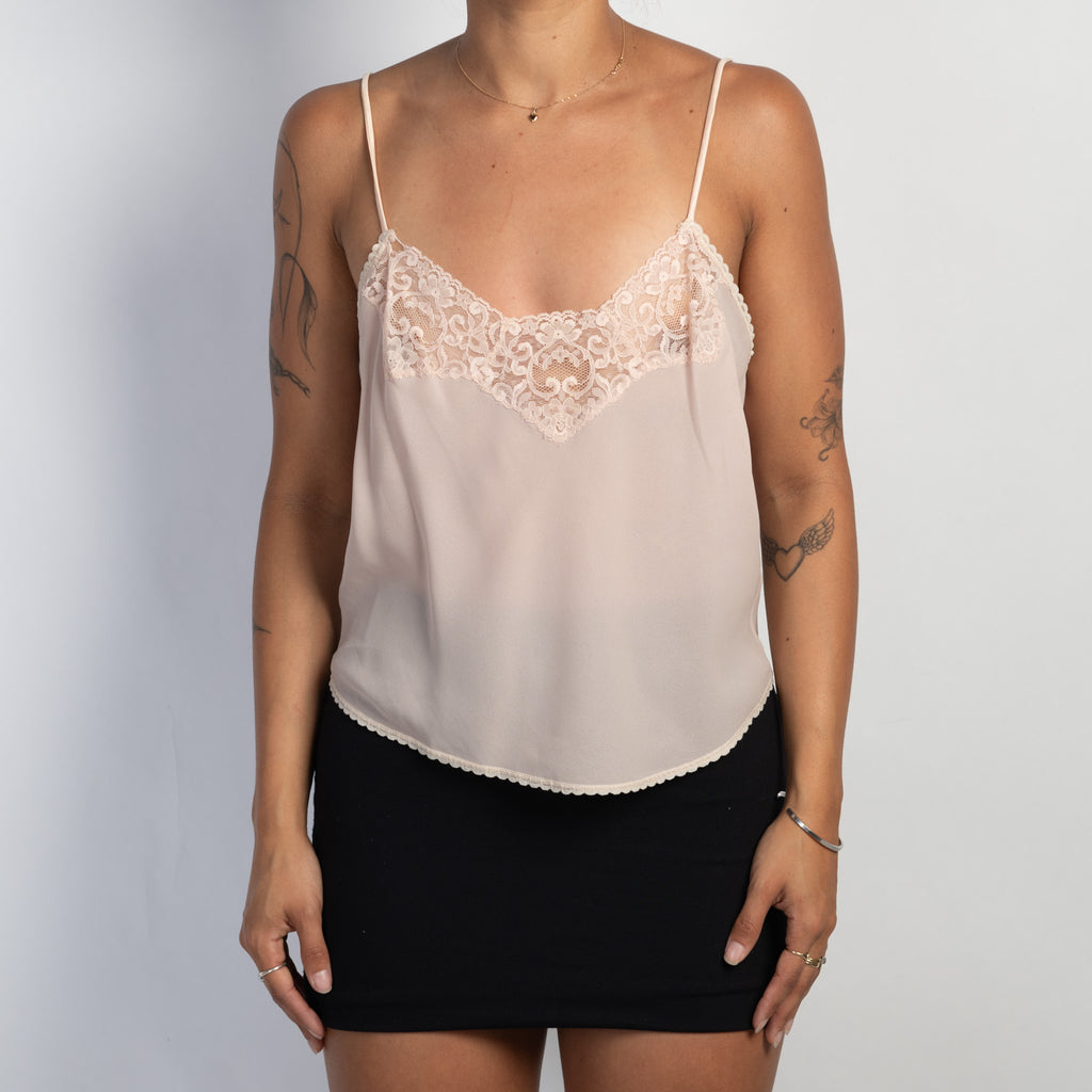 NUDE LACE SLIP CAMISOLE
