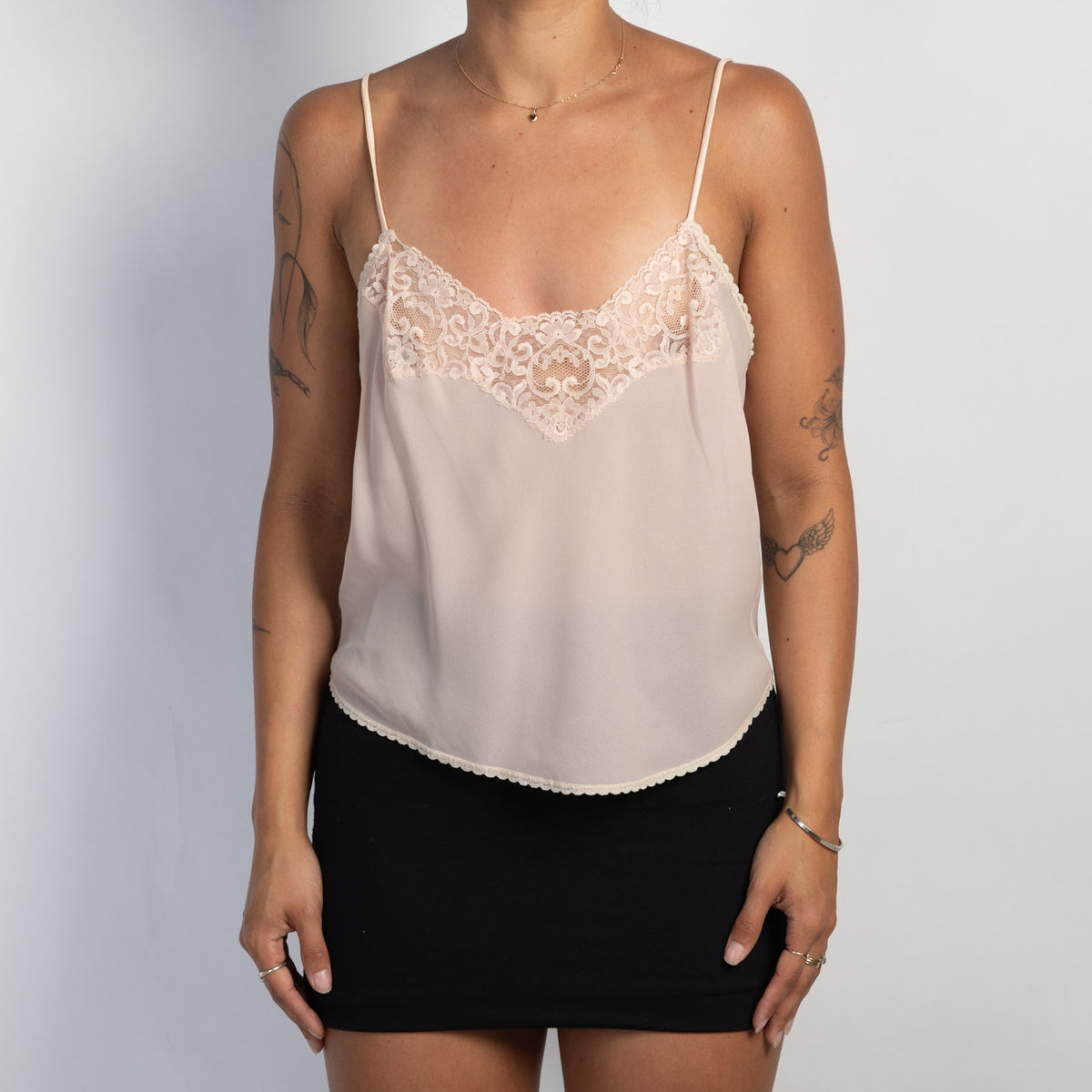 NUDE LACE SLIP CAMISOLE