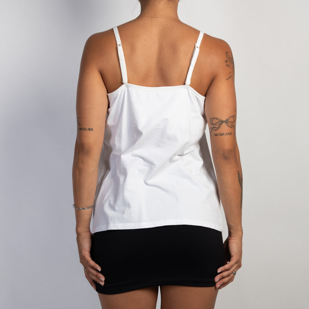 WHITE COTTON CAMISOLE