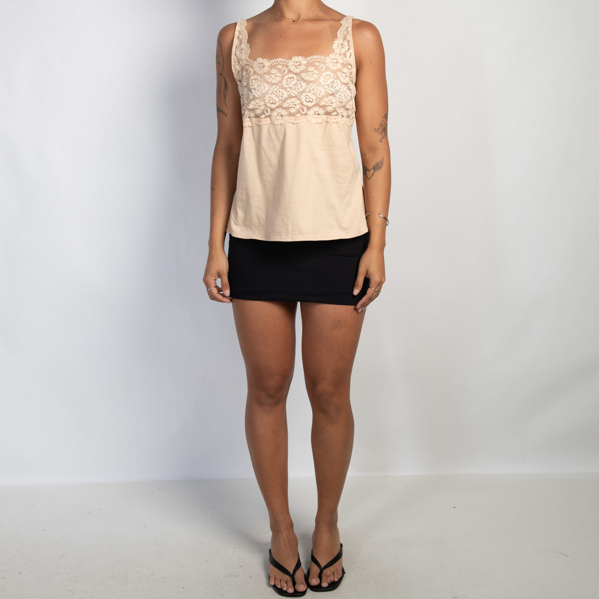 NUDE COTTON CAMISOLE