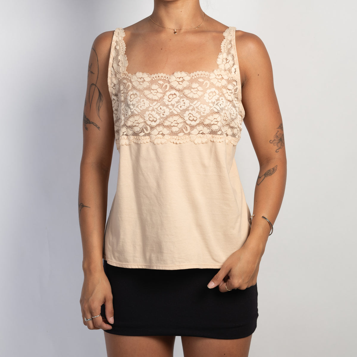 NUDE COTTON CAMISOLE