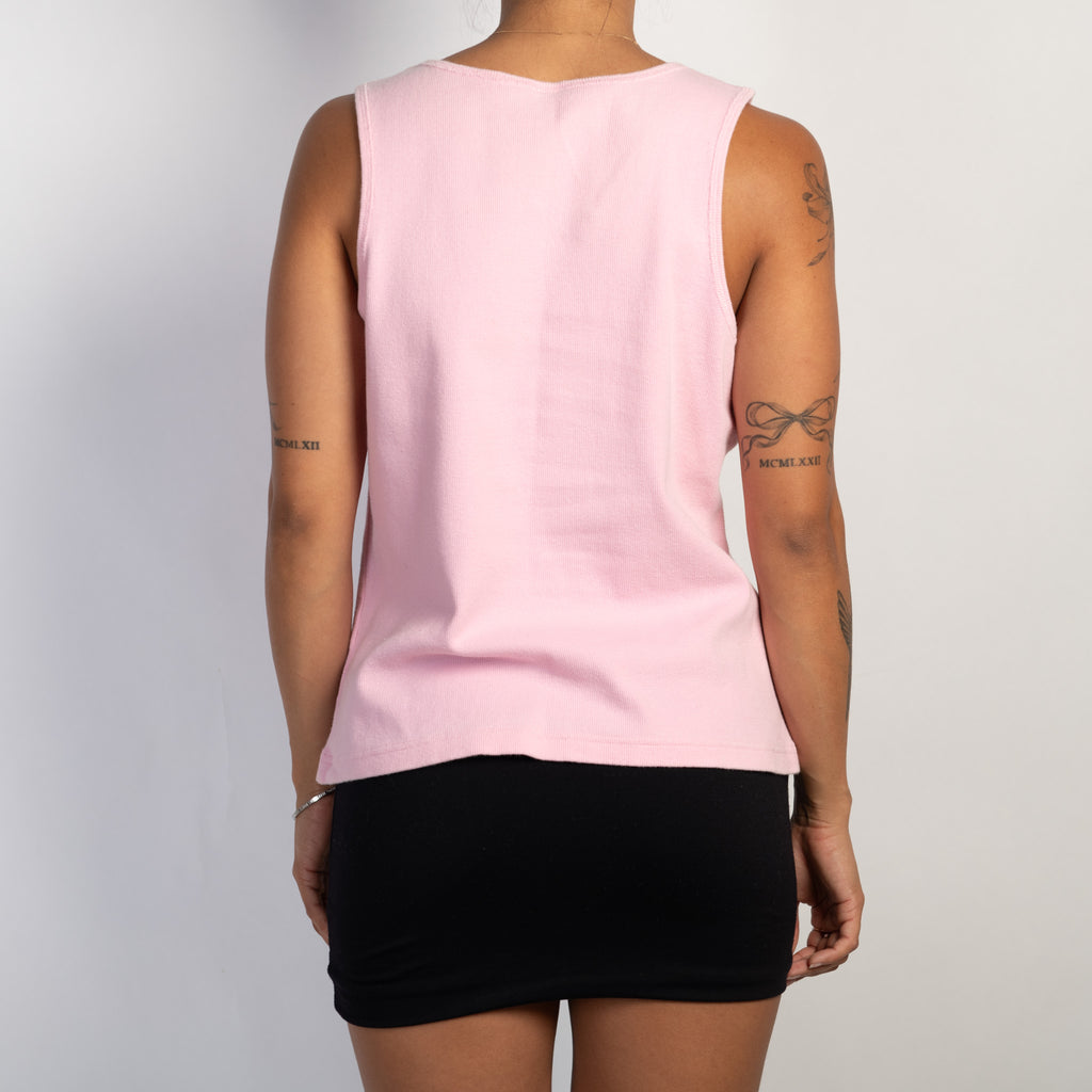 PINK RIB TANK TOP