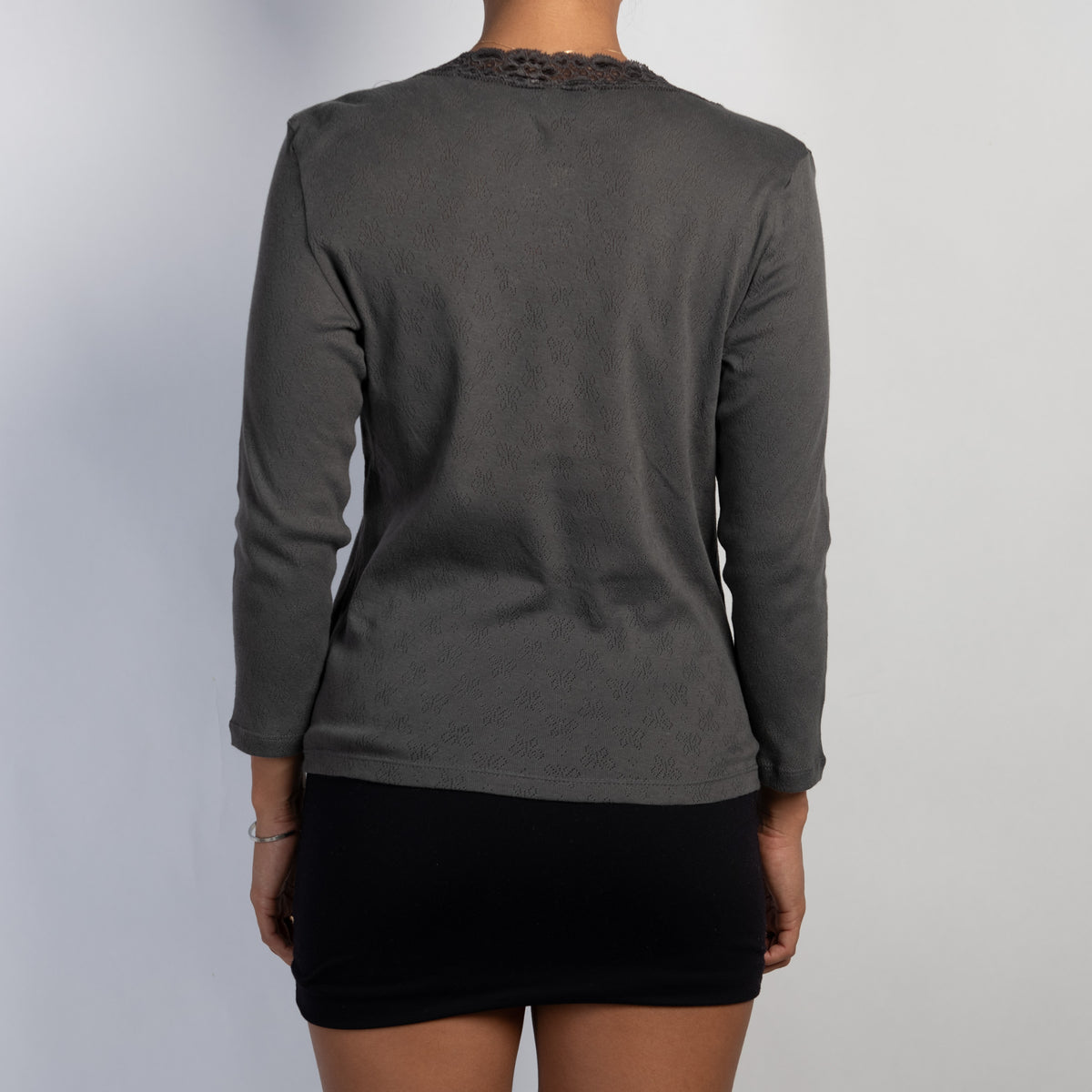 COTTON POINTELLE TOP
