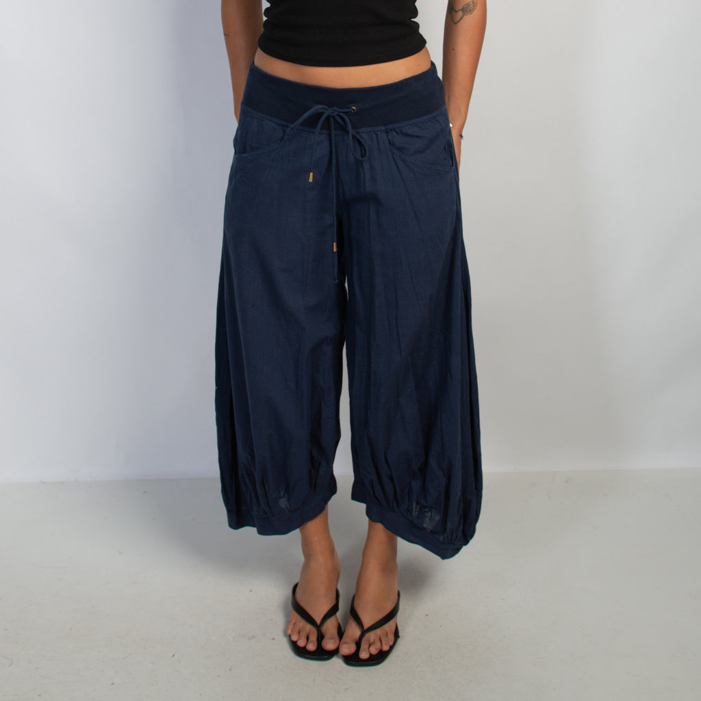 NAVY COTTON PANTS