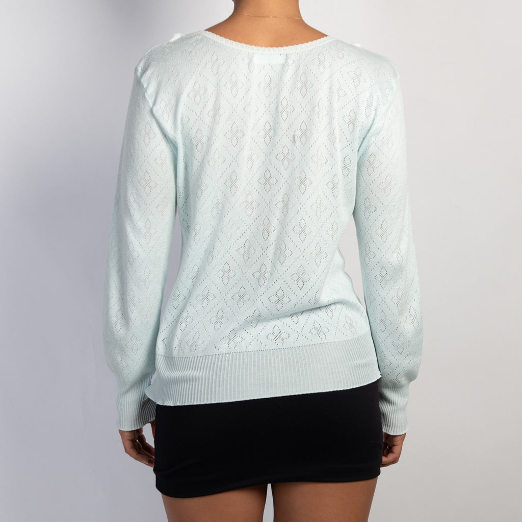 BLUE POINTELLE TOP