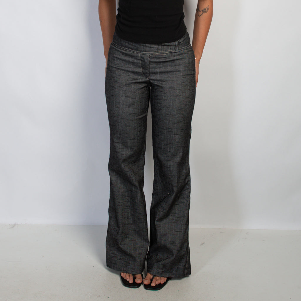 CHARCOAL COTTON TROUSERS