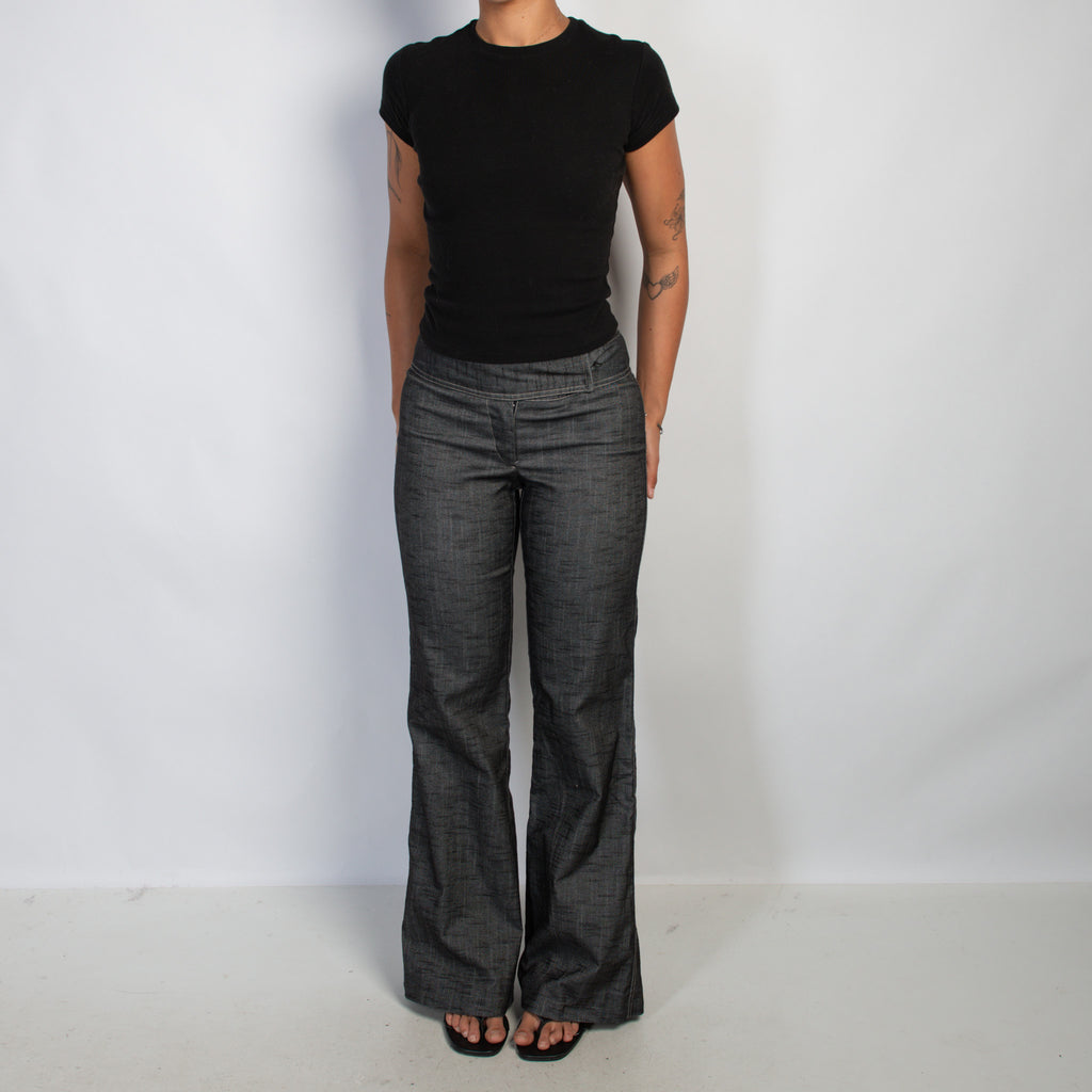CHARCOAL COTTON TROUSERS