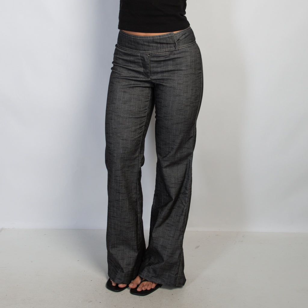 CHARCOAL COTTON TROUSERS