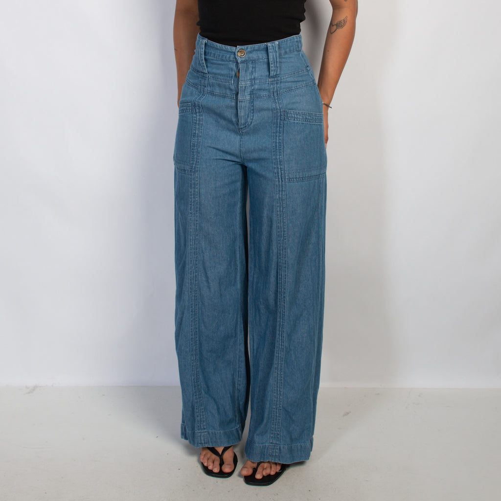 SOFT DENIM FLARE PANTS