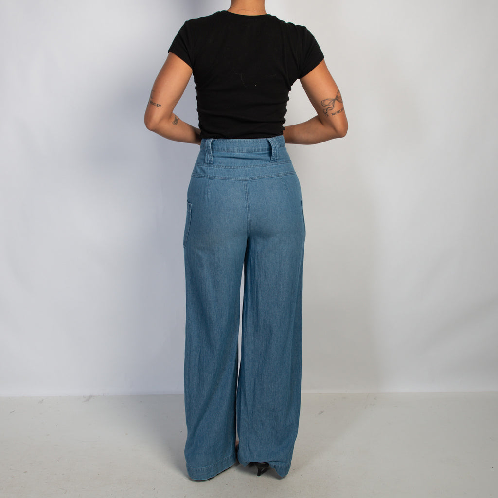 SOFT DENIM FLARE PANTS