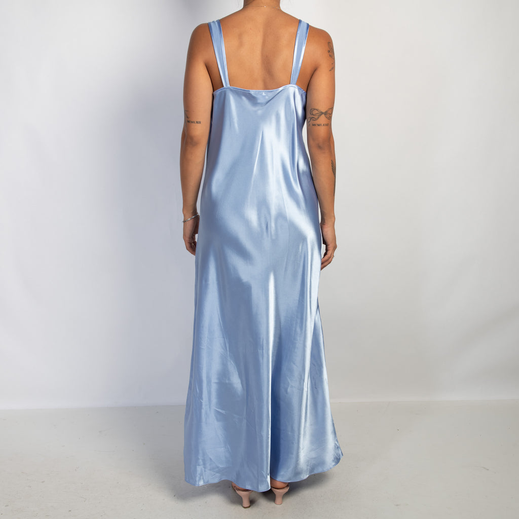 LILAC SATIN NIGHTGOWN