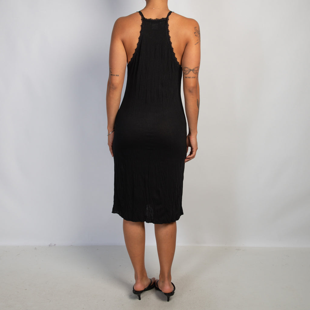 BLACK MIDI DRESS