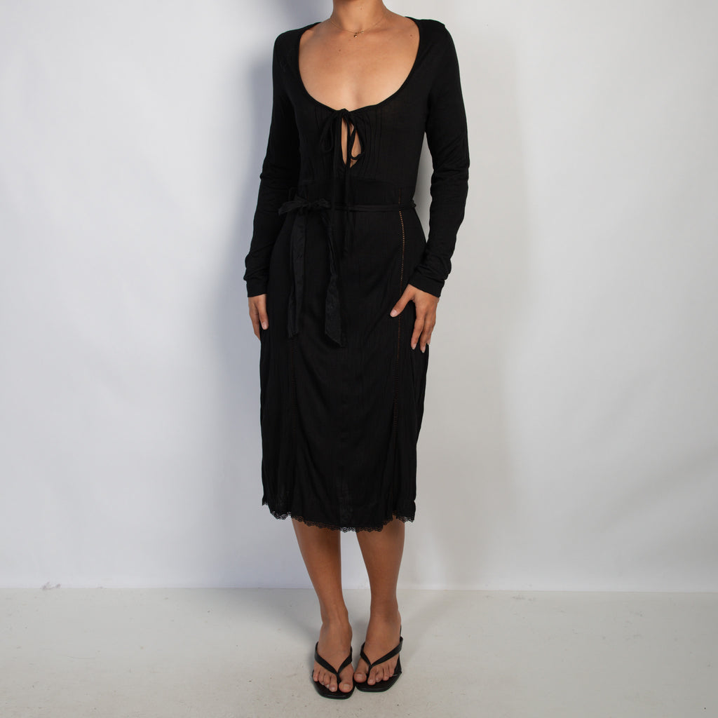 BLACK LONG SLEEVE DRESS