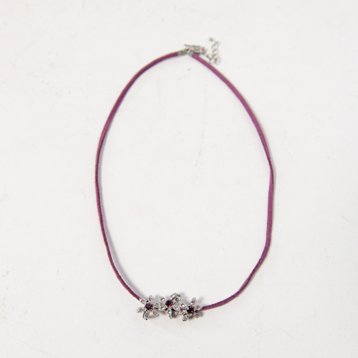 PURPLE FLORAL NECKLACE