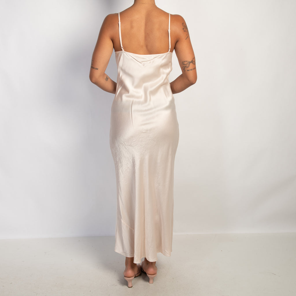 PALE PINK SILK SLIP DRESS