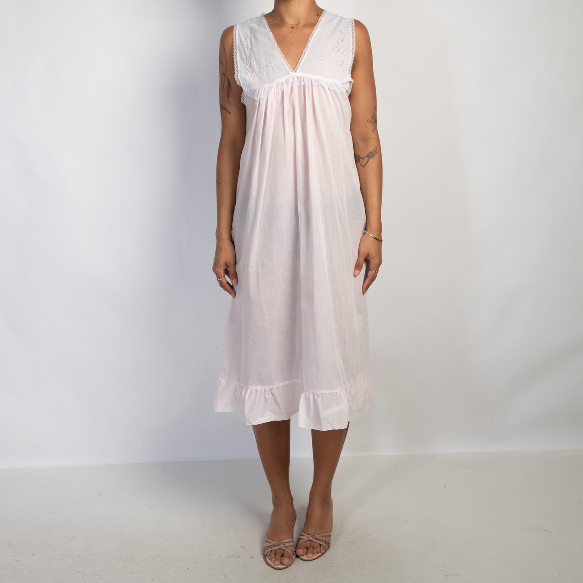 PALE PINK NIGHTGOWN