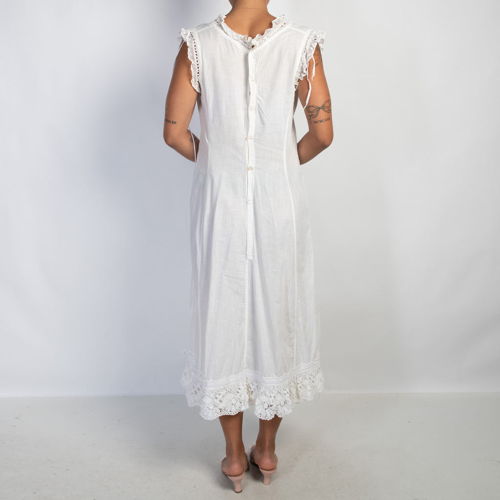 OFF WHITE COTTON DRESS