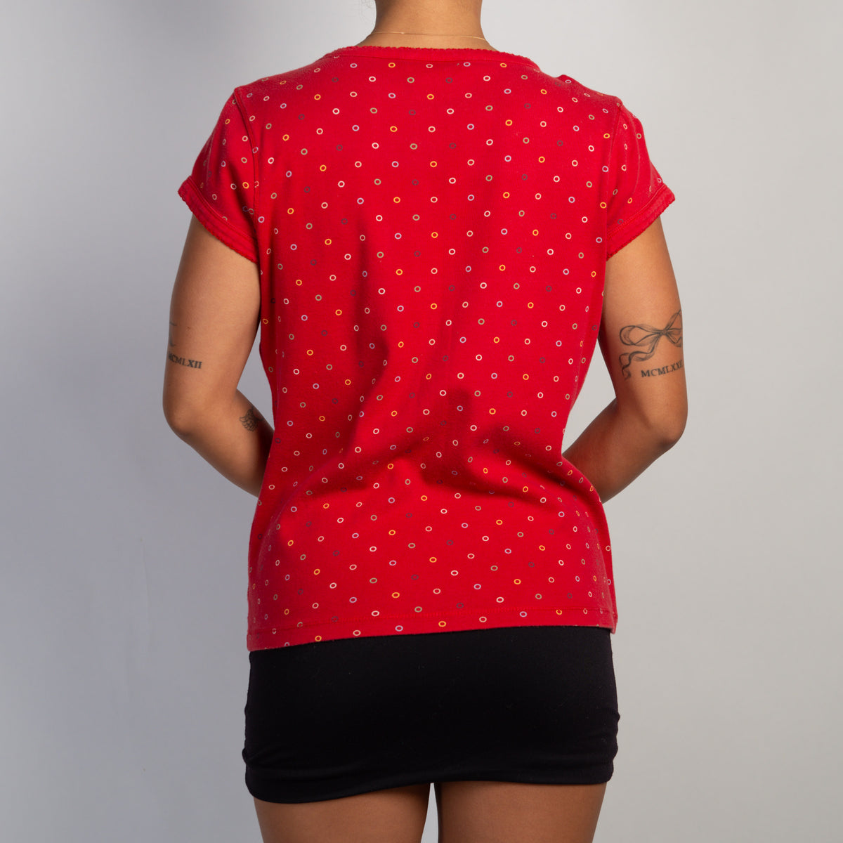 RED POLKA DOT TSHIRT
