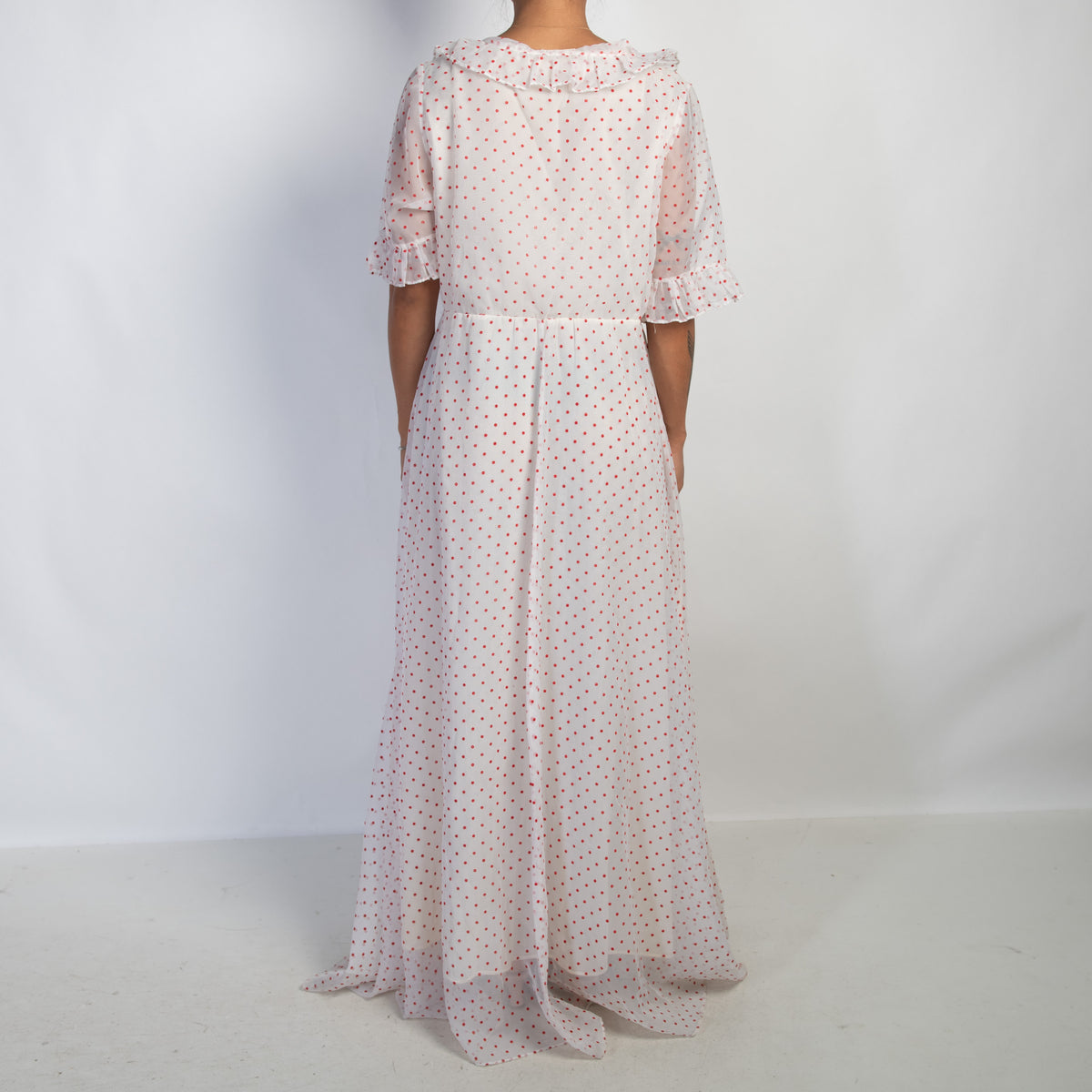 RED POLKA DOT NIGHTGOWN