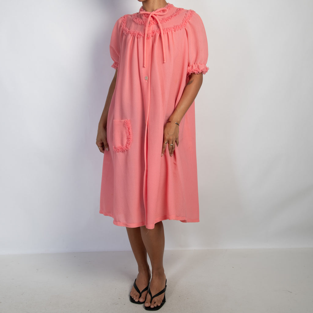 PINK TEXTURED DRESS
