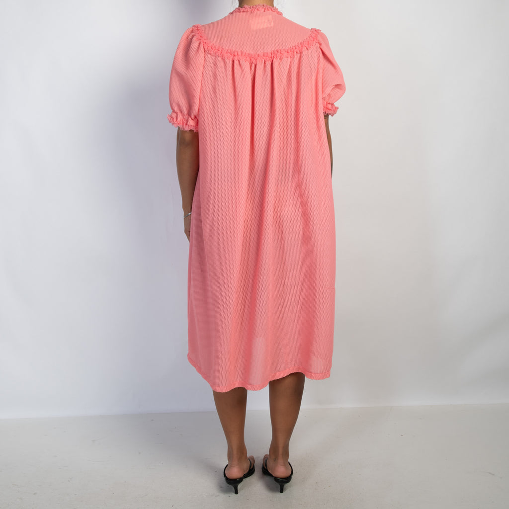 PINK TEXTURED DRESS